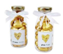 בקבוק מתוק לבבות זהב